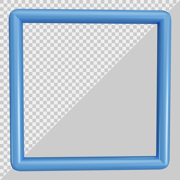 Frame with 3d modern style