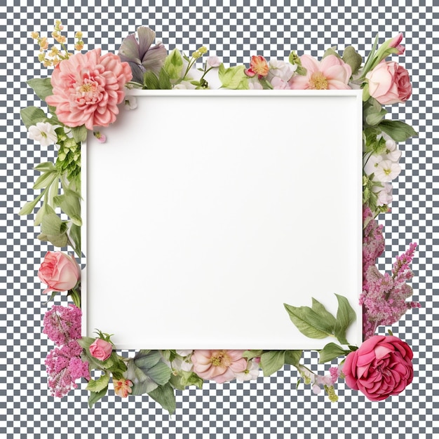 PSD frame with roses