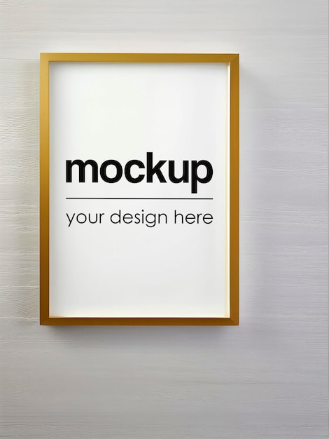 Framed artwork mockup poster showcase 3d realistic render photo frame