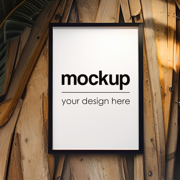 PSD framed artwork mockup poster showcase 3d realistic render photo frame