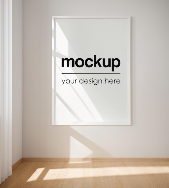 PSD framed artwork mockup poster showcase 3d realistic render photo frame