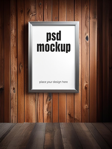 Framed Poster Mockup Artwork Showcase Template Interior Render