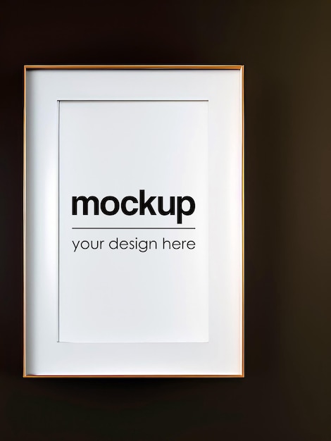 PSD framed poster mockup artwork showcase template interior render