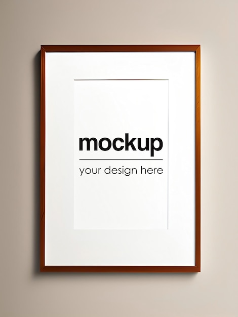 Framed Poster Mockup PSD Artwork Showcase Template Interior Realistic Render