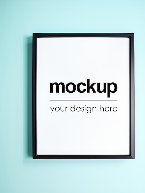 Framed Poster Mockup PSD Artwork Showcase Template Realistic 3D Interior Render