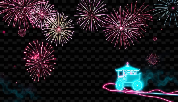 framefirecrackers explode with rhythmic precision outlining the frame glowing chariots pull acros
