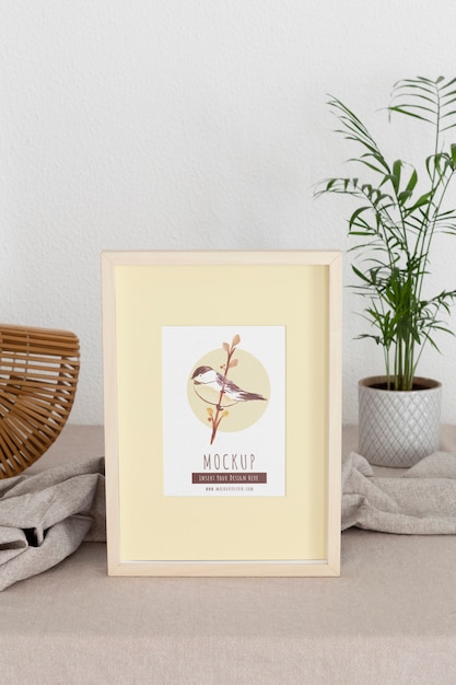 Frames met decoratieve elementen mockup