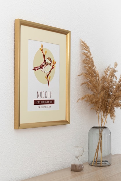 PSD frames met decoratieve elementen mockup