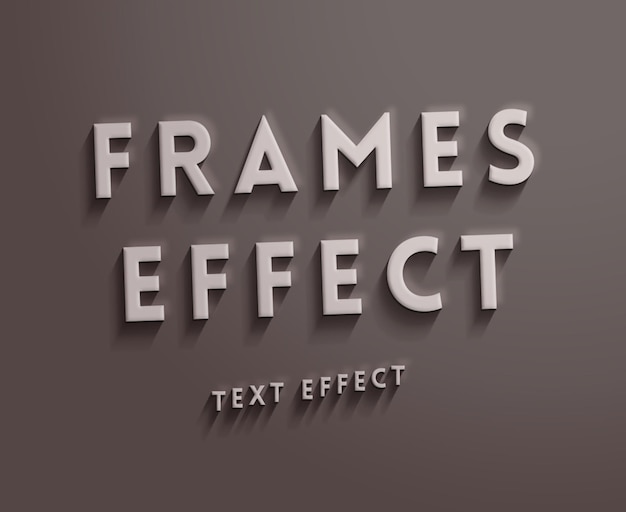 PSD frames teksteffect psd