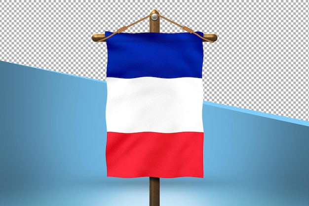 France hang flag design background