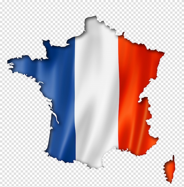 PSD franse vlag kaart