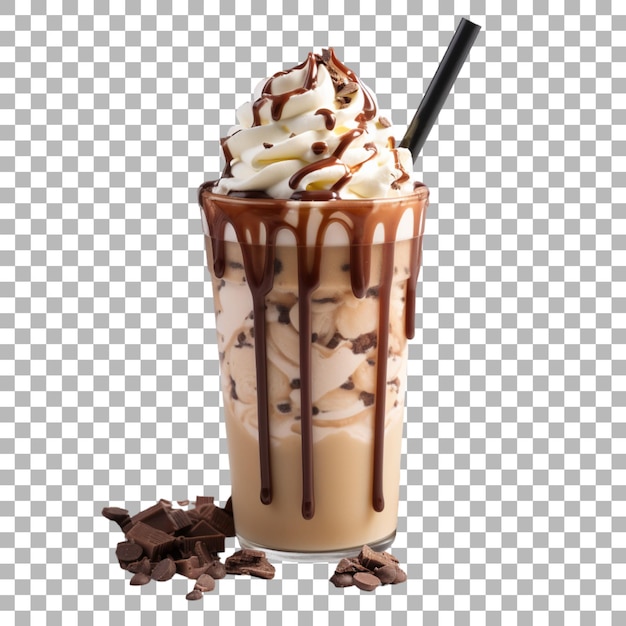 PSD frappuccino on transparent background