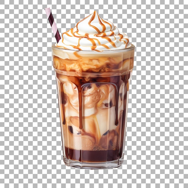 PSD frappuccino on transparent background