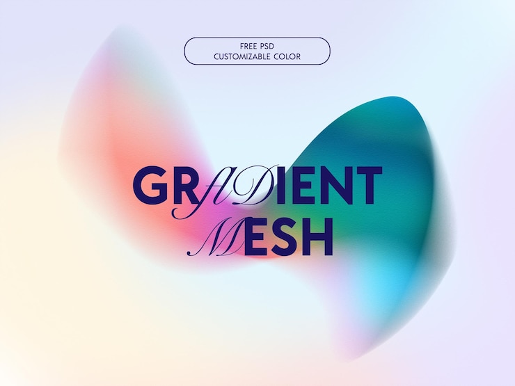 PSD free abstract blurred gradient background element