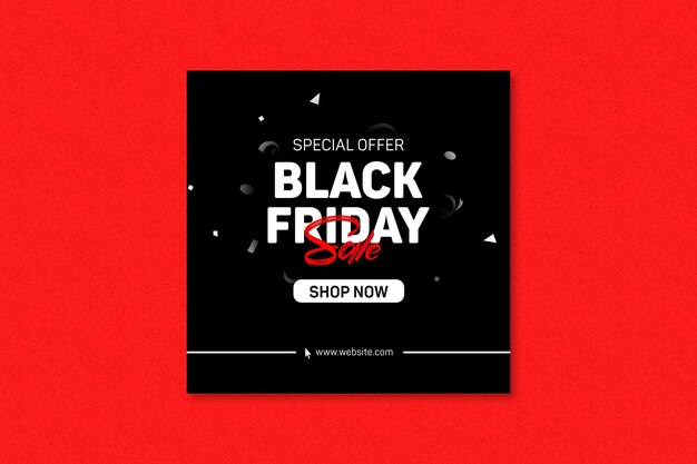 PSD free black friday psd template