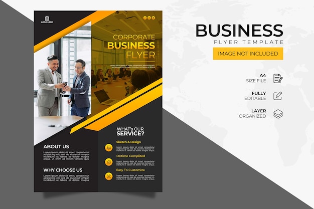 free creative business flyer or poster design template psd