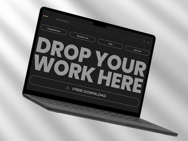 PSD free macbook air mockup