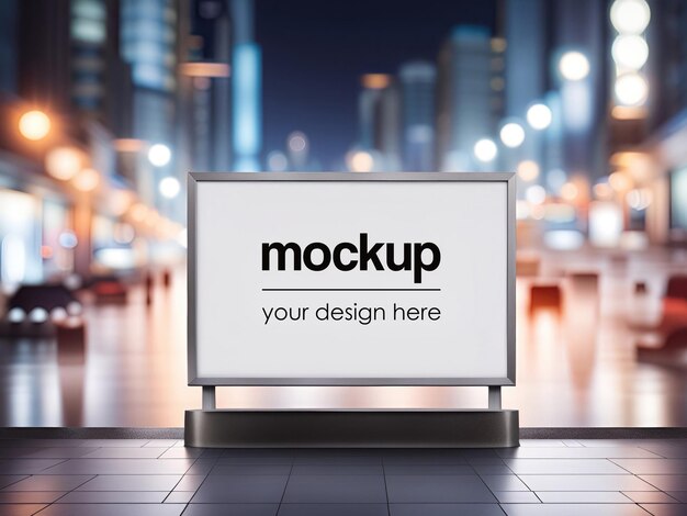 Free Outdoor advertising mockup shop signage billboard showcase template visual identity