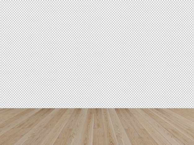 PSD sala vuota png gratuita con pavimento in legno modello di casa decorata con illustrazione 3d di spazio libero