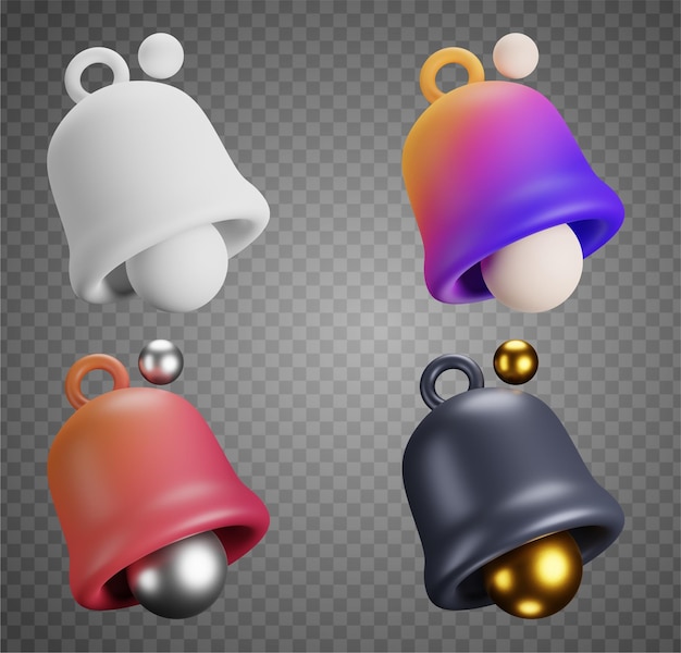 Free PSD 3d bell icon