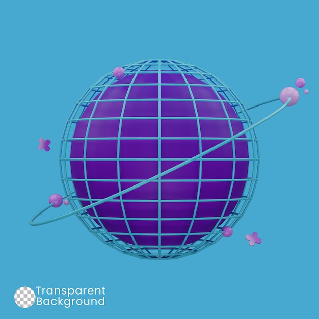 Free PSD 3D Browser Illustration