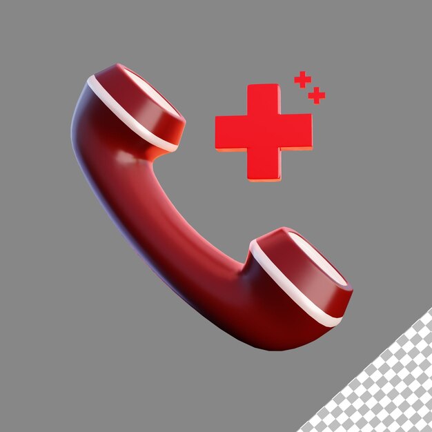 PSD free psd 3d emergency call