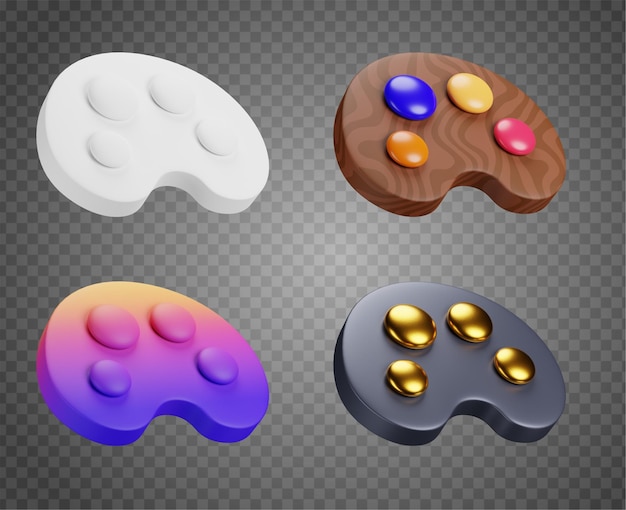 Free psd 3d paint icon