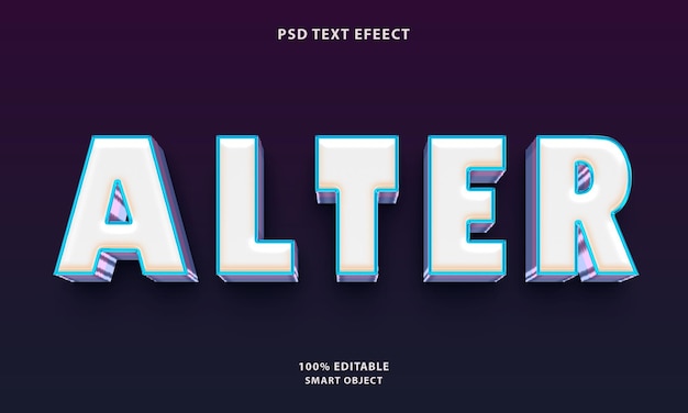 Free psd alter text effect