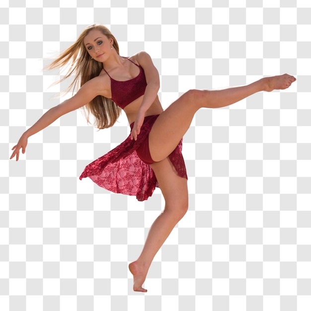 PSD free psd bellissima ballerina che fa la coreografia