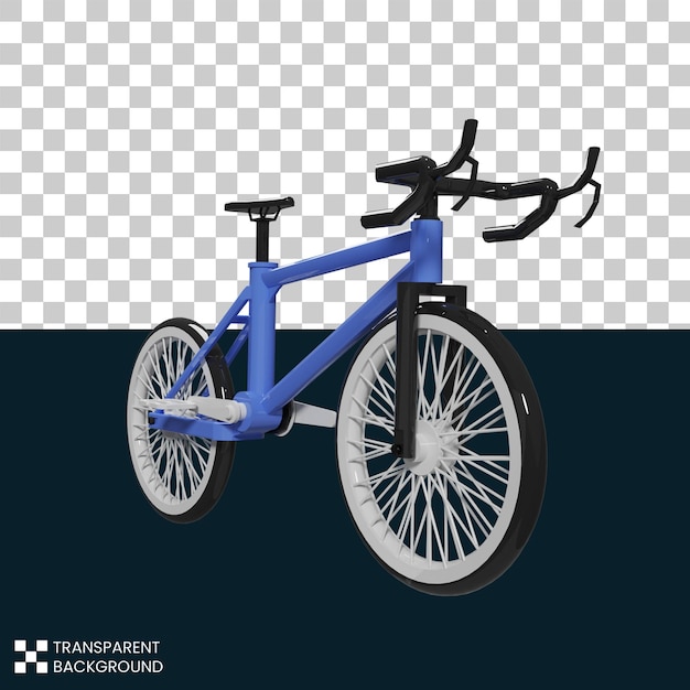 Psd gratuito bicicletta vista laterale blu