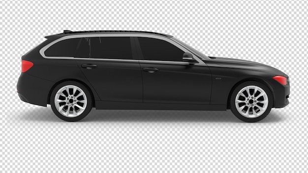 Free PSD Black car on transparent background