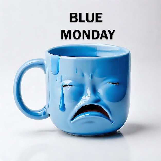 Premium PSD Free psd blue monday poster design