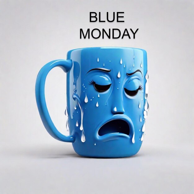 PSD progettazione gratuita di poster psd blue monday