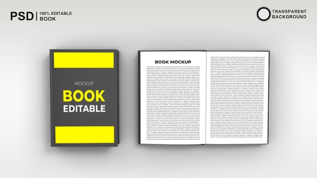 Free PSD Book mockup design