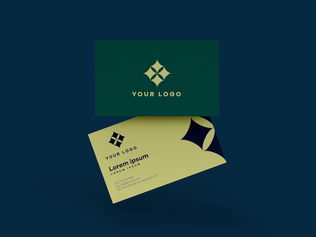 Free PSD business card mockup psd corporate identity design