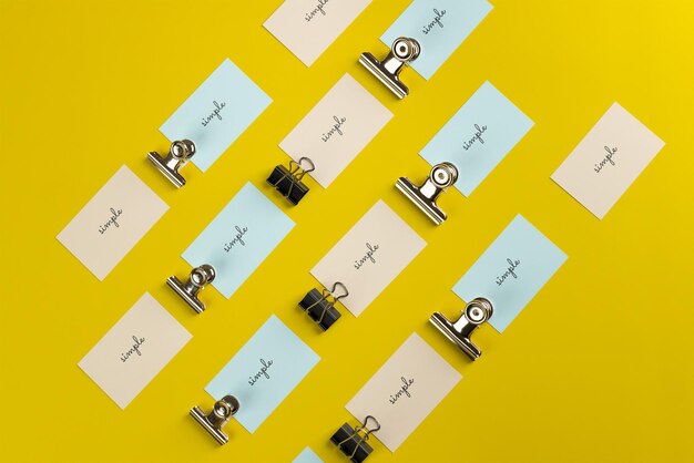 Free PSD business card mockup