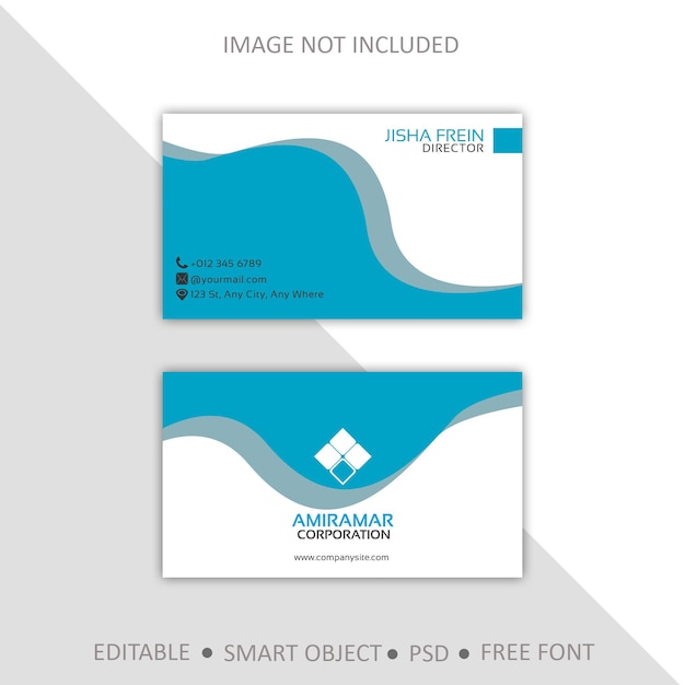 PSD free psd business card template