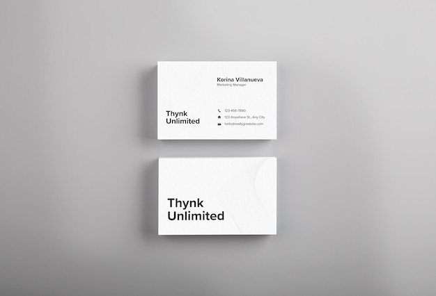 Free psd business cards mockup