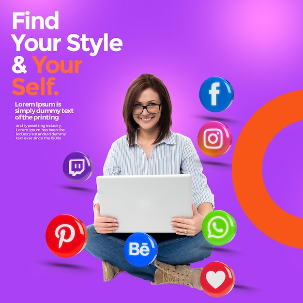 free psd business promotion and corporate social media banner template
