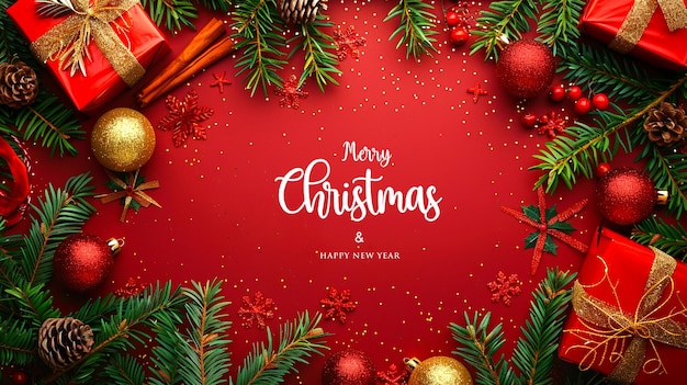 Free PSD Christmas Design and new year Template