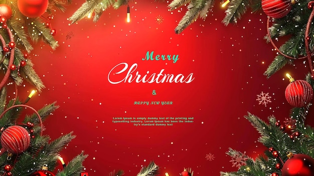 Free PSD Christmas Design and new year Template