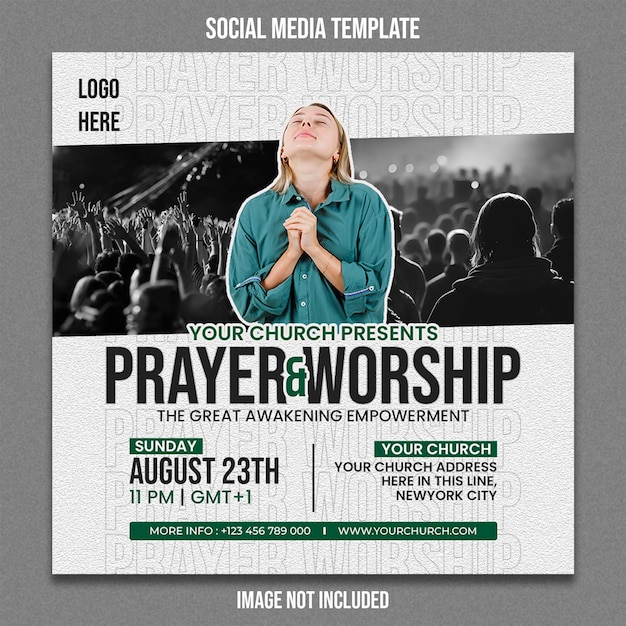 PSD free psd church conference flyer social media template