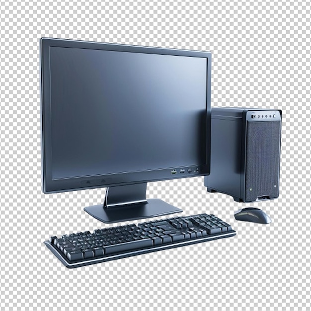 PSD free psd computer pc monitor isolated on transparent background