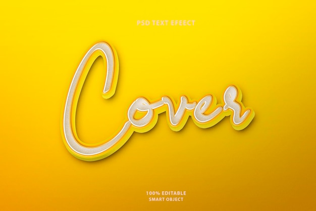 PSD free psd cover text effect