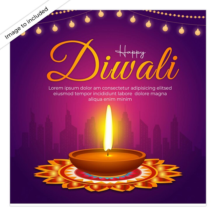 PSD free psd diwali celebration instagram posts