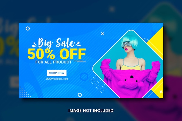 PSD free psd fashion big sale cover facebook