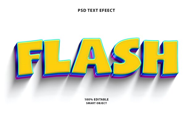 Free PSD flash text style effect