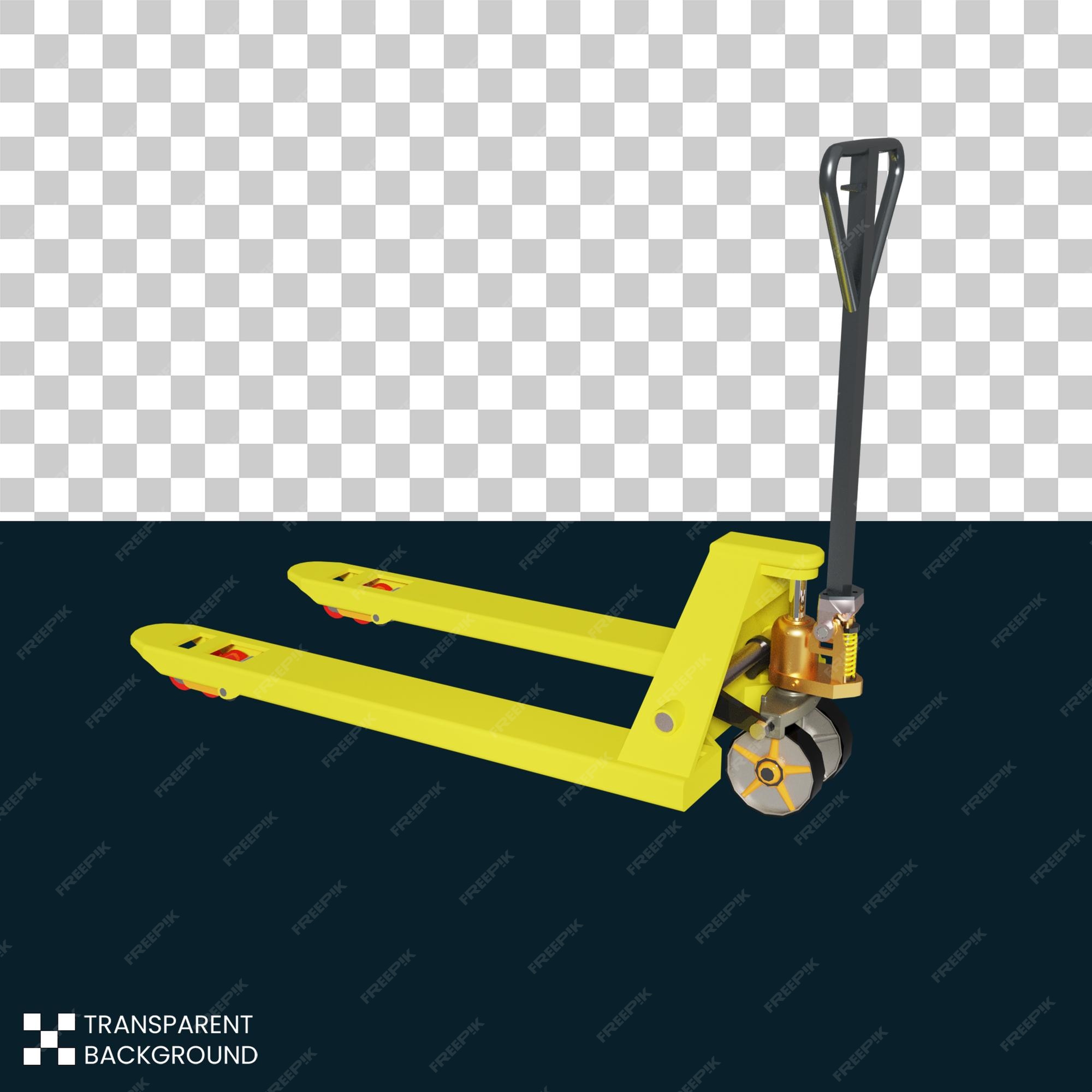 Premium PSD | Free psd forklift 3d render side view