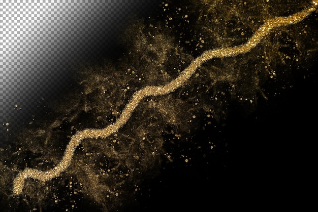 PSD free psd golden brocade galaxy cloud with wavy line