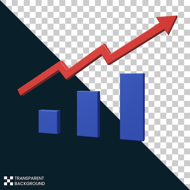 Free PSD Graph plan and growing strategy for marketing business bule color
